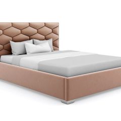 Кровать Коралл интерьерная +основание (200х200) в Нижнекамске - nizhnekamsk.mebel24.online | фото