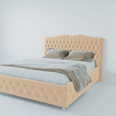 Кровать Нягань с ПМ 1800 (экокожа бежевая) в Нижнекамске - nizhnekamsk.mebel24.online | фото 2