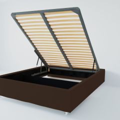 Кровать Подиум с ПМ 1400 (экокожа коричневая) в Нижнекамске - nizhnekamsk.mebel24.online | фото 2