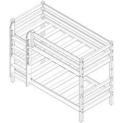 Кровать Сонечка 2-х ярусная (модульная) в Нижнекамске - nizhnekamsk.mebel24.online | фото 6