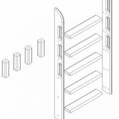 Кровать Сонечка 2-х ярусная (модульная) в Нижнекамске - nizhnekamsk.mebel24.online | фото 12