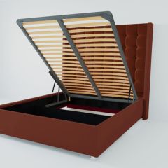 Кровать Венеция ЛЮКС с ПМ 1800 (велюр бордо) в Нижнекамске - nizhnekamsk.mebel24.online | фото 1