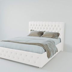 Кровать Версаль с ПМ 1200 (экокожа белая) в Нижнекамске - nizhnekamsk.mebel24.online | фото