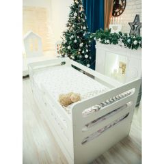 Кроватка-манеж горизонтали с ящиком в Нижнекамске - nizhnekamsk.mebel24.online | фото 2