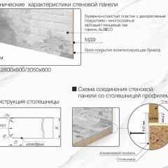 Кухонный фартук со столешницей (А-015) в едином стиле (3050 мм) в Нижнекамске - nizhnekamsk.mebel24.online | фото 7
