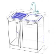 Кухонный гарнитур Адажио прайм 400 1100х2000 мм в Нижнекамске - nizhnekamsk.mebel24.online | фото 18