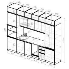 Кухонный гарнитур Лоретта люкс 3000 мм в Нижнекамске - nizhnekamsk.mebel24.online | фото 2