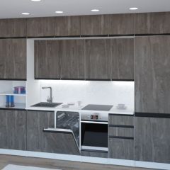 Кухонный гарнитур Ноктюрн люкс 3000 мм в Нижнекамске - nizhnekamsk.mebel24.online | фото