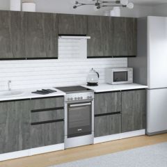 Кухонный гарнитур Ноктюрн мега 2500 мм в Нижнекамске - nizhnekamsk.mebel24.online | фото