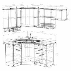 Кухонный гарнитур Симона литл 1300*2000 в Нижнекамске - nizhnekamsk.mebel24.online | фото 3