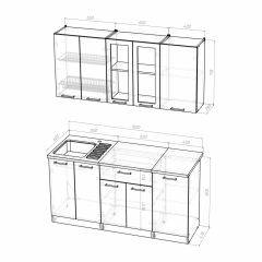 Кухонный гарнитур Светлана стандарт 1600 в Нижнекамске - nizhnekamsk.mebel24.online | фото 3