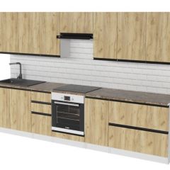 Кухонный гарнитур Янтарь экстра 3000 мм в Нижнекамске - nizhnekamsk.mebel24.online | фото 4