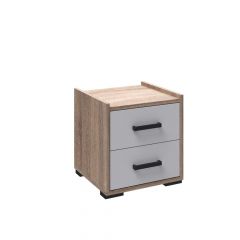 Модульная Спальня Соната (Белый/Дуб сонома) в Нижнекамске - nizhnekamsk.mebel24.online | фото 3