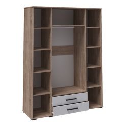 Модульная Спальня Соната (Белый/Дуб сонома) в Нижнекамске - nizhnekamsk.mebel24.online | фото 6