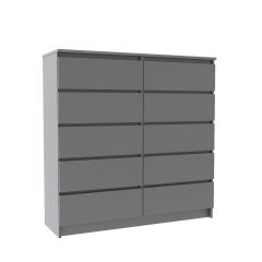 МОРИ МК 1200.10 Комод (графит) в Нижнекамске - nizhnekamsk.mebel24.online | фото 2