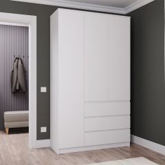 МОРИ МШ 1200.1 Шкаф (белый) в Нижнекамске - nizhnekamsk.mebel24.online | фото