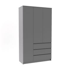 МОРИ МШ 1200.1 Шкаф (графит) в Нижнекамске - nizhnekamsk.mebel24.online | фото 2