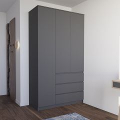 МОРИ МШ 1200.1 Шкаф (графит) в Нижнекамске - nizhnekamsk.mebel24.online | фото