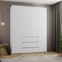 МОРИ МШ 1600.1 Шкаф (белый) в Нижнекамске - nizhnekamsk.mebel24.online | фото