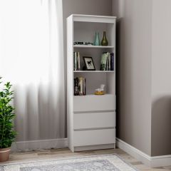 МОРИ МСТ 600.3 Стеллаж (белый) в Нижнекамске - nizhnekamsk.mebel24.online | фото