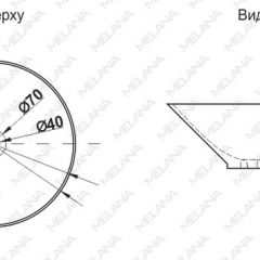 Накладная раковина melana mln-7020-b1+b18 (t4006hb1+b18 ) (сине-черная) в Нижнекамске - nizhnekamsk.mebel24.online | фото 2