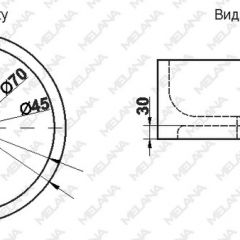 Накладная раковина melana mln-7076b (черная) в Нижнекамске - nizhnekamsk.mebel24.online | фото 2