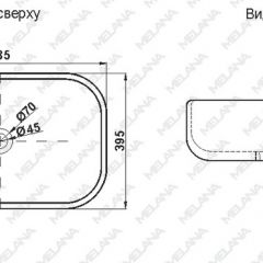 Накладная раковина melana mln-a419-cbk-m черная матовая в Нижнекамске - nizhnekamsk.mebel24.online | фото 2