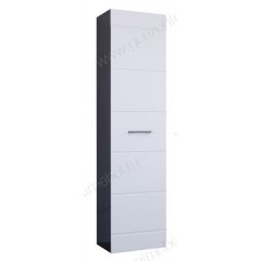 Пенал Ненси 400 (Венге/Белый глянец) в Нижнекамске - nizhnekamsk.mebel24.online | фото