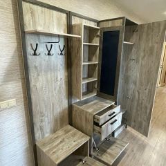 АМЕЛИ Прихожая (Дуб Юкон/Бетон темный) в Нижнекамске - nizhnekamsk.mebel24.online | фото 3