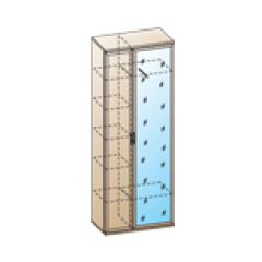 Прихожая Карина композиция 1 (Ясень Асахи) в Нижнекамске - nizhnekamsk.mebel24.online | фото 2