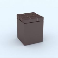 Пуф КВАДРО Коричневый в Нижнекамске - nizhnekamsk.mebel24.online | фото