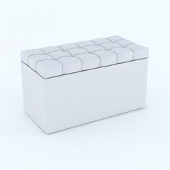 Пуф КВАДРО тип 2 Белый в Нижнекамске - nizhnekamsk.mebel24.online | фото