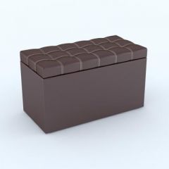Пуф КВАДРО тип 2 Коричневый в Нижнекамске - nizhnekamsk.mebel24.online | фото 2