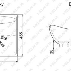 Раковина MELANA MLN-7211 в Нижнекамске - nizhnekamsk.mebel24.online | фото 2