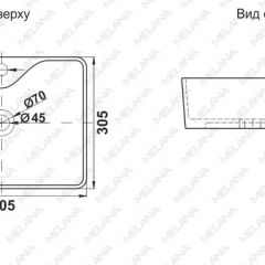 Раковина MELANA MLN-7291X в Нижнекамске - nizhnekamsk.mebel24.online | фото 2