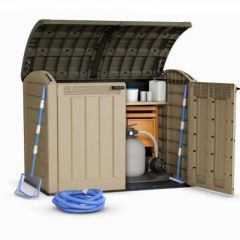 Садовый шкаф Стор ит Аут Ультра (STORE IT OUT ULTRA 2000 L) 2000 л, бежевый в Нижнекамске - nizhnekamsk.mebel24.online | фото 5
