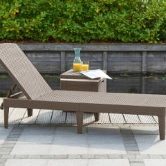 Шезлонг Джайпур (Jaipur Sun lounger) капучино в Нижнекамске - nizhnekamsk.mebel24.online | фото 2