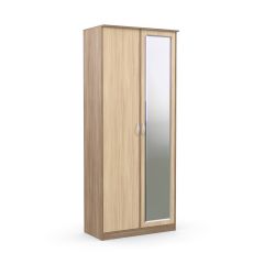 Шкаф 2-х створчатый Дуэт Люкс с зеркалом в Нижнекамске - nizhnekamsk.mebel24.online | фото 3