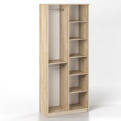 Шкаф 2-х створчатый Дуэт Люкс с зеркалом в Нижнекамске - nizhnekamsk.mebel24.online | фото 2