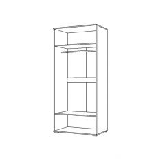 Шкаф 2Д Вегас (1000) в Нижнекамске - nizhnekamsk.mebel24.online | фото 2