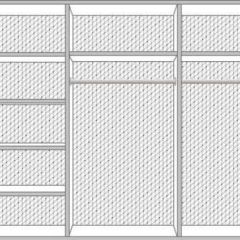 Шкаф 6-ти дверный с зеркалами (08.246) Ирина (беж) в Нижнекамске - nizhnekamsk.mebel24.online | фото 2