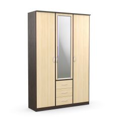 Шкаф комбинированный Дуэт Люкс с зеркалом в Нижнекамске - nizhnekamsk.mebel24.online | фото 2