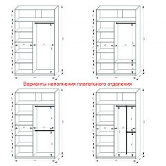 Шкаф-купе 1400 серии SOFT D1+D3+B2+PL1 (2 ящика+1штанга) профиль «Графит» в Нижнекамске - nizhnekamsk.mebel24.online | фото 7