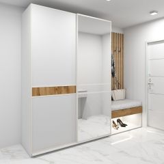 Шкаф-купе 1400 серии SOFT D6+D4+B2+PL2 (2 ящика+1штанга+1 полка) профиль «Капучино» в Нижнекамске - nizhnekamsk.mebel24.online | фото 4