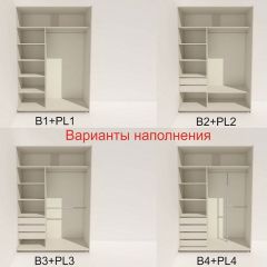 Шкаф-купе 1600 серии SOFT D1+D3+B2+PL1 (2 ящика+1штанга) профиль «Графит» в Нижнекамске - nizhnekamsk.mebel24.online | фото 5