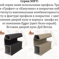 Шкаф-купе 2100 серии SOFT D7+D3+D3+B22+PL4 (по 2 ящика лев/прав+2штанги) профиль «Капучино» в Нижнекамске - nizhnekamsk.mebel24.online | фото 13