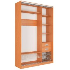 Шкаф-купе Джонни 1500 вариант 1 (ЛДСП/ЛДСП) в Нижнекамске - nizhnekamsk.mebel24.online | фото 2
