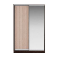 Шкаф-купе Жаклин 1200 вариант 3 (ЛДСП/Зеркало) в Нижнекамске - nizhnekamsk.mebel24.online | фото 2