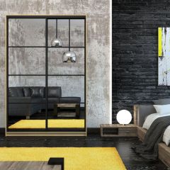 Шкаф-купе Лофт 1600 Шк16-47 (Дуб Сонома) в Нижнекамске - nizhnekamsk.mebel24.online | фото 9
