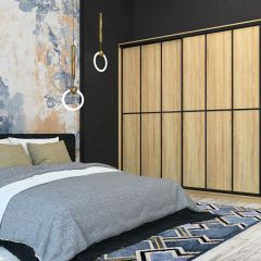 Шкаф-купе Лофт 2400 Шк24-60 (Дуб Сонома) в Нижнекамске - nizhnekamsk.mebel24.online | фото